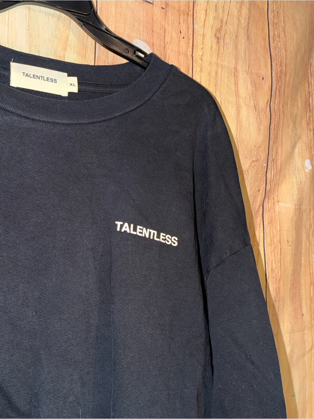 Men’s XL TALENTLESS Crewneck Sweatshirt Phantom Black Lightweight
